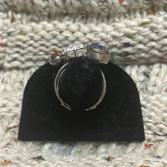 Sorrelli Blue and Red Crystal Ring - Picture 4 of 11